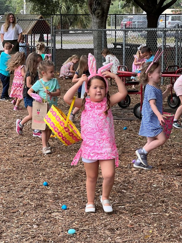 How many eggs did you find at the RSCA preschool Easter egg hunt?